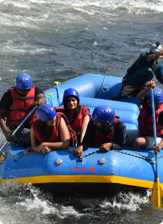 River boting in kali river at dandeli location 