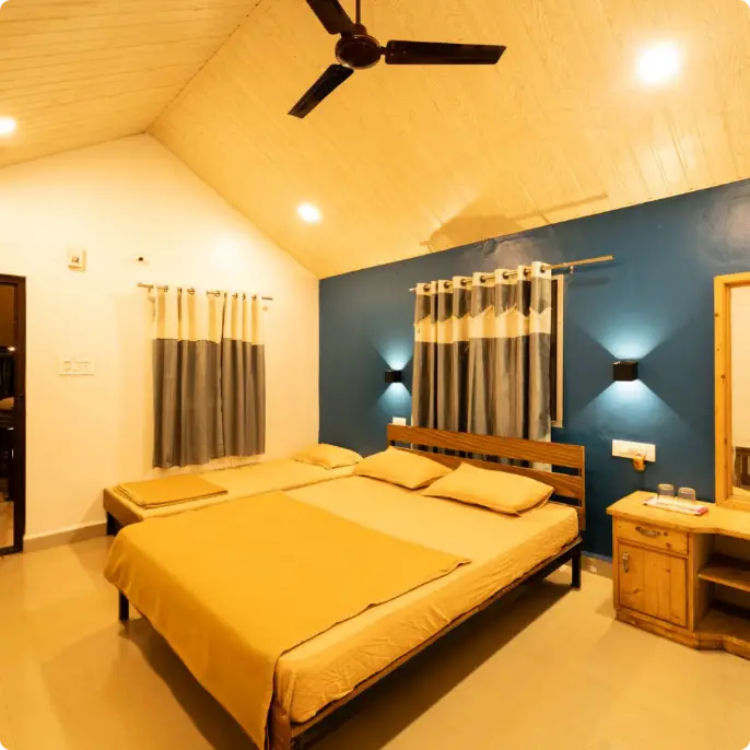 our dandeli homestay rooms 